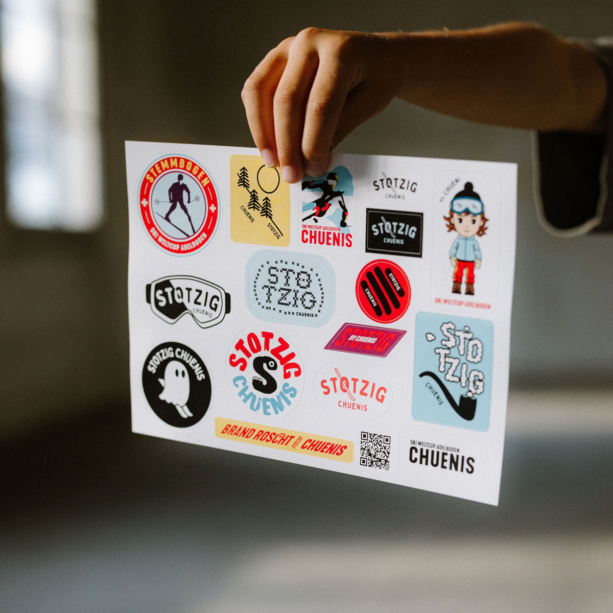 Stickerbogen A5 «STOTZIG - Chuenis»